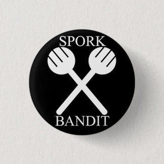 Macaron Rond 2,50 Cm Bandit de Spork dans l'obscurité