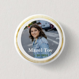 Macaron Rond 2,50 Cm Bar moderne Mitzvah f 13e anniversaire Fête