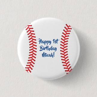 Macaron Rond 2,50 Cm Baseball Cute Sports Fête d'Anniversaire des enfan