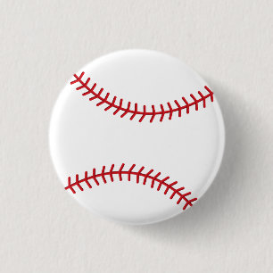 Macaron Rond 2,50 Cm Baseball Sport / Softball