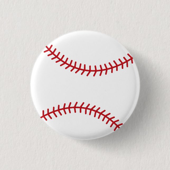 Macaron Rond 2,50 Cm Baseball Sport / Softball (Devant)