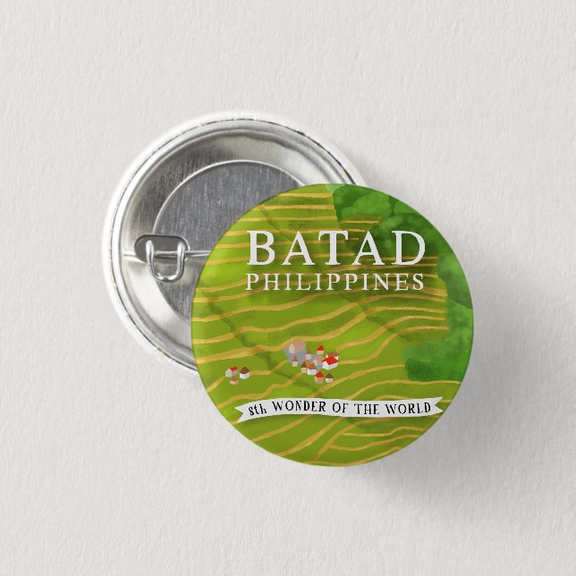 Macaron Rond 2,50 Cm Batad Philippines (Devant & derrière)