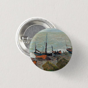 Macaron Rond 2,50 Cm Bateaux de pêche Claude Monet vintages