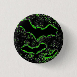 Macaron Rond 2,50 Cm Bats de Deathrock