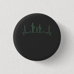 Macaron Rond 2,50 Cm Battement de coeur de cactus