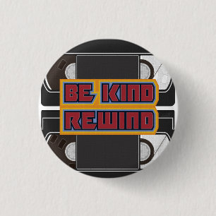 Macaron Rond 2,50 Cm Be Kind Rewind VHS Tape