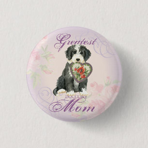 Macaron Rond 2,50 Cm Beardie Heart Maman