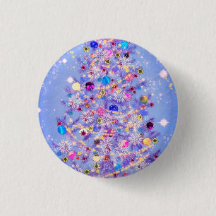 Macaron Rond 2,50 Cm Beau bouton de Noël