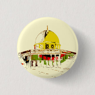 Macaron Rond 2,50 Cm Beauté de Jérusalem Épingle : Dôme du Bouton du Ro