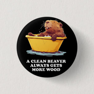 Macaron Rond 2,50 Cm Beaver Lover