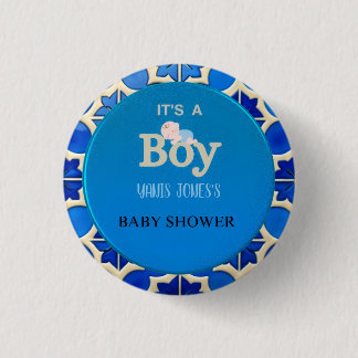 Macaron Rond 2,50 Cm Bébé Marocain Shower Fille Garçon 