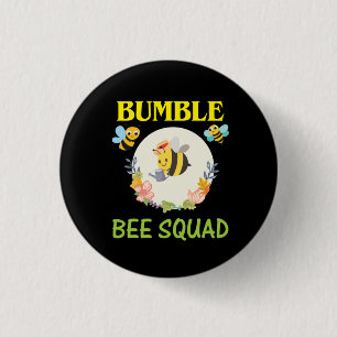 Macaron Rond 2,50 Cm Beekeeper Art Bumble Bee Squad