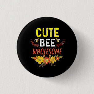 Macaron Rond 2,50 Cm Beekeeper Art Cute Bee Whesome