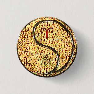 Macaron Rond 2,50 Cm Béliers et dragon de feu