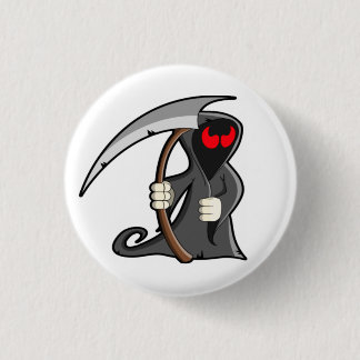 Macaron Rond 2,50 Cm Belle Faucheuse Halloween Conviviale Mort