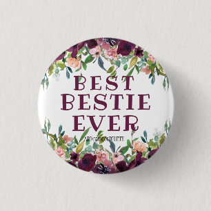 Macaron Rond 2,50 Cm Best Bestie Ever bff citer un cadeau d'amitié uniq