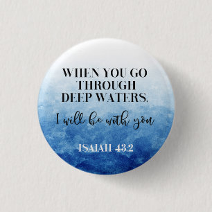 Macaron Rond 2,50 Cm Bible verset Isaiah Button