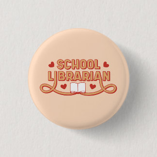 Macaron Rond 2,50 Cm Bibliothécaire scolaire
