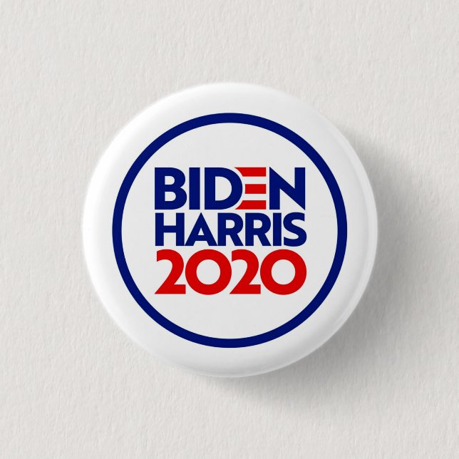 Macaron Rond 2,50 Cm Biden/Harris 2020 (Devant)