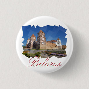 Macaron Rond 2,50 Cm Biélorussie Mir Castle Architecture Button Pin