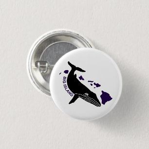 Macaron Rond 2,50 Cm Big Island - Hawaii Purple Islands Humpback