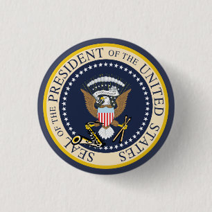 Macaron Rond 2,50 Cm Bill Clinton : Joint présidentiel : Bouton