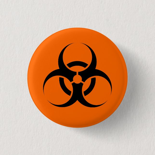 Macaron Rond 2,50 Cm Biohazard (Devant)