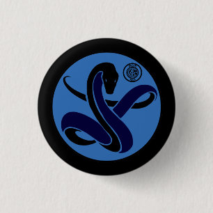 Macaron Rond 2,50 Cm Biscione Nerazzurro, goupille (serpent)