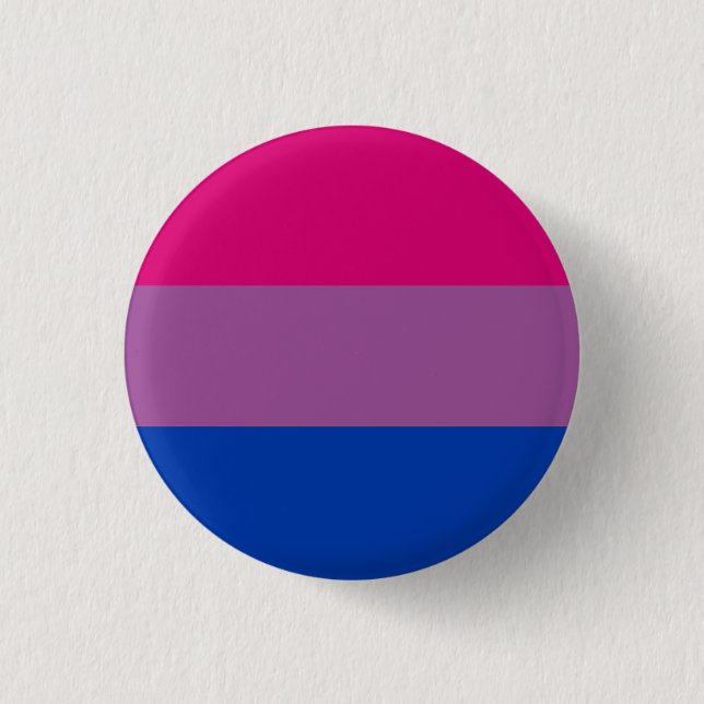 Macaron Rond 2,50 Cm Bisexual pride (Devant)