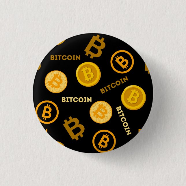 Macaron Rond 2,50 Cm Bitcoin (Devant)