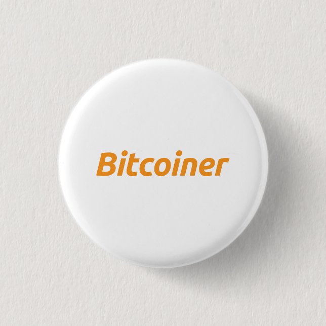 Macaron Rond 2,50 Cm Bitcoin Bitcoin - Bitcoiner Patch (Devant)