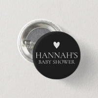 Black Gothique & Moody Baby Boy Douche pin invité