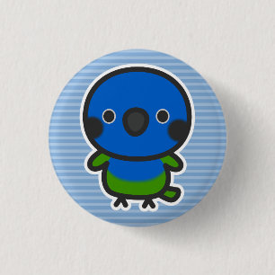 Macaron Rond 2,50 Cm Bleu-couronné Conure
