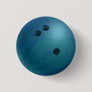 Macaron Rond 2,50 Cm Bleu de boule de bowling
