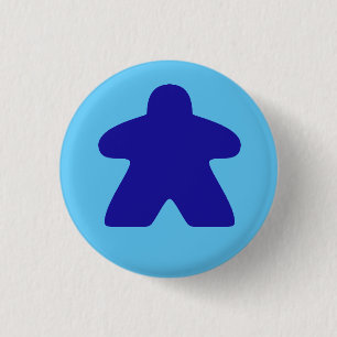 Macaron Rond 2,50 Cm Blue Meeple