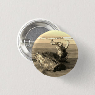 Macaron Rond 2,50 Cm Bois flotté Costa Rica Photo à broche Pinback