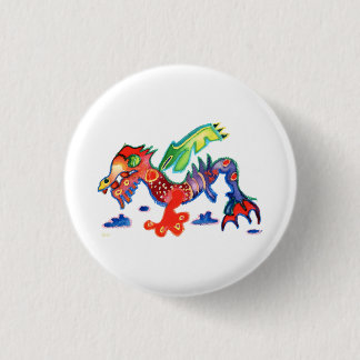 Macaron Rond 2,50 Cm Bon Dragon de chance, Drache