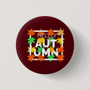 Macaron Rond 2,50 Cm Bonjour Automne