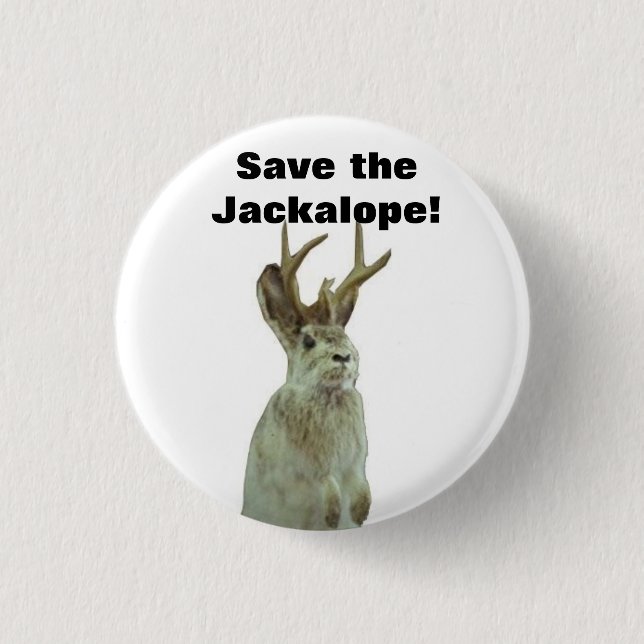 Macaron Rond 2,50 Cm Bonjour Gomorrhe : Sauvez le Jackalope ! (Devant)