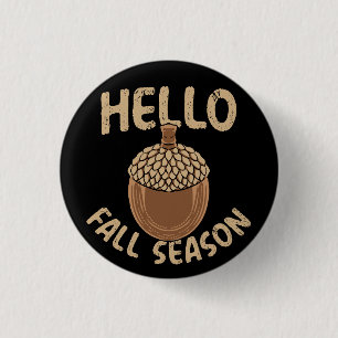 Macaron Rond 2,50 Cm Bonjour saison automne cosy Gland