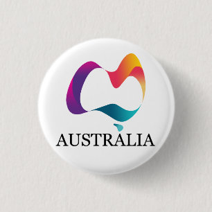 Macaron Rond 2,50 Cm Bonne fête australienne