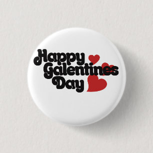 Macaron Rond 2,50 Cm Bonne fête des Galentines