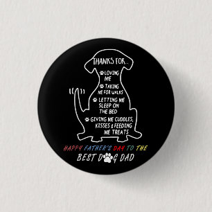 Macaron Rond 2,50 Cm Bonne Fête des pères Best Dog Papa