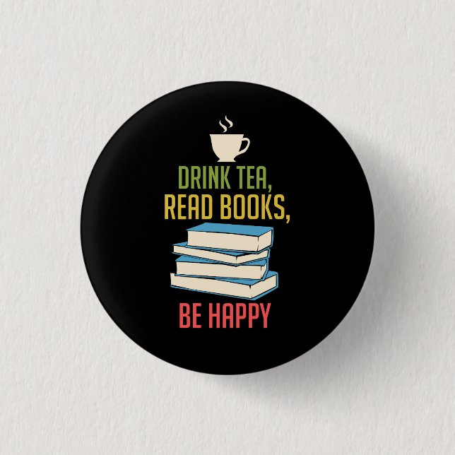 Macaron Rond 2,50 Cm Book Lover (Devant)