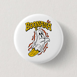 Macaron Rond 2,50 Cm Boonana Mignon Fantôme Banane Halloween