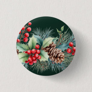 Macaron Rond 2,50 Cm Bordure aquarelle rustique