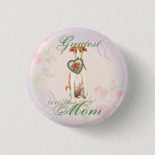 Macaron Rond 2,50 Cm Borzoi Heart Maman