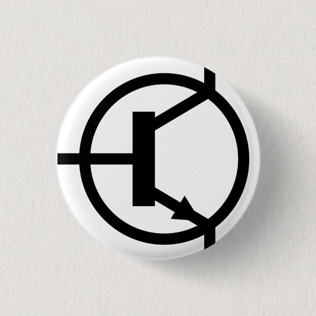 Macaron Rond 2,50 Cm Boton Transistor NPN (Devant)