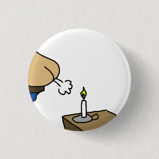 Macaron Rond 2,50 Cm Bougie Dans Le Vent Dessin Animé
