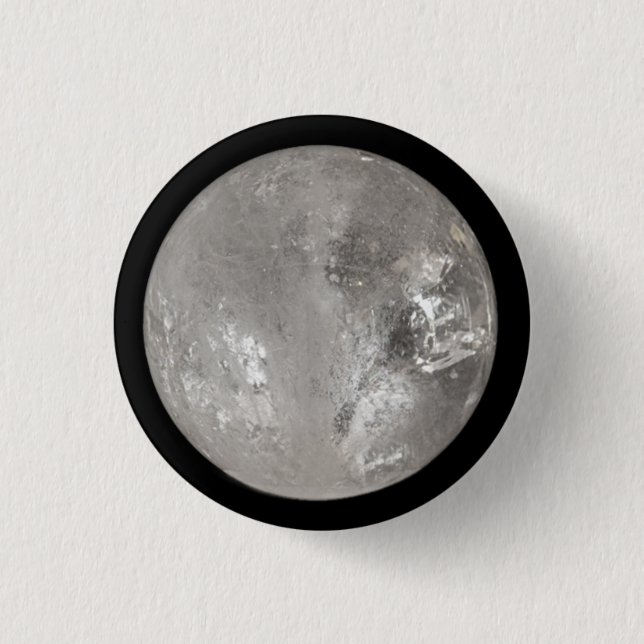 Macaron Rond 2,50 Cm Boule en cristal quartz blanc (Devant)